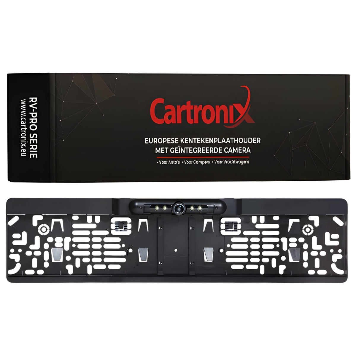 Cartronix RV-420 PRO kentekenplaathouder 520 × 110 mm achteruitrijcamera