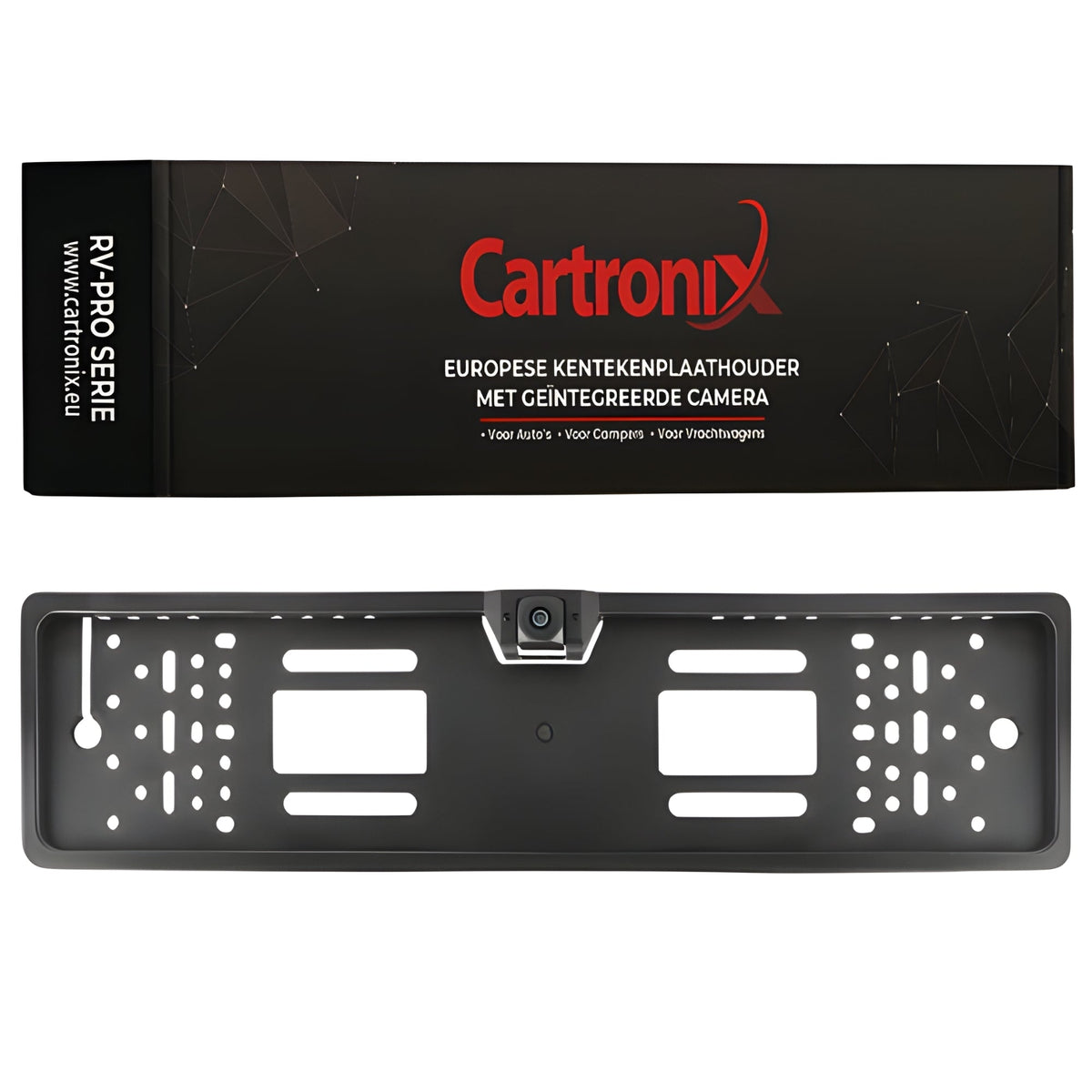 Cartronix RV-400 PRO kentekenplaathouder 520 × 110 mm achteruitrijcamera