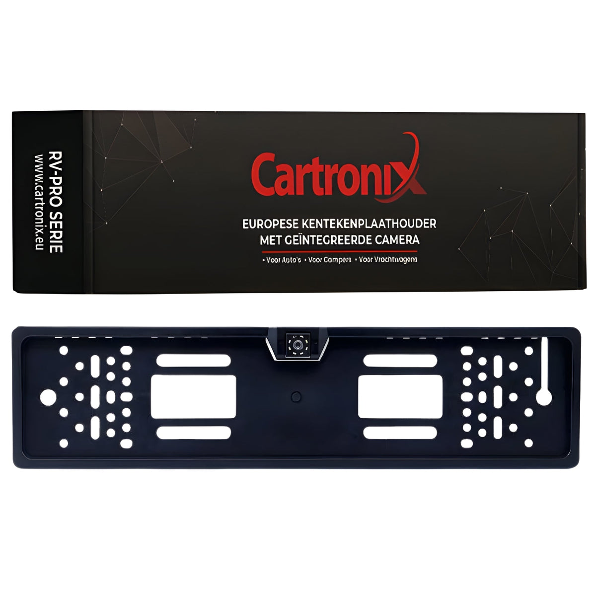 Cartronix RV-410 PRO kentekenplaathouder 520 × 110 mm achteruitrijcamera