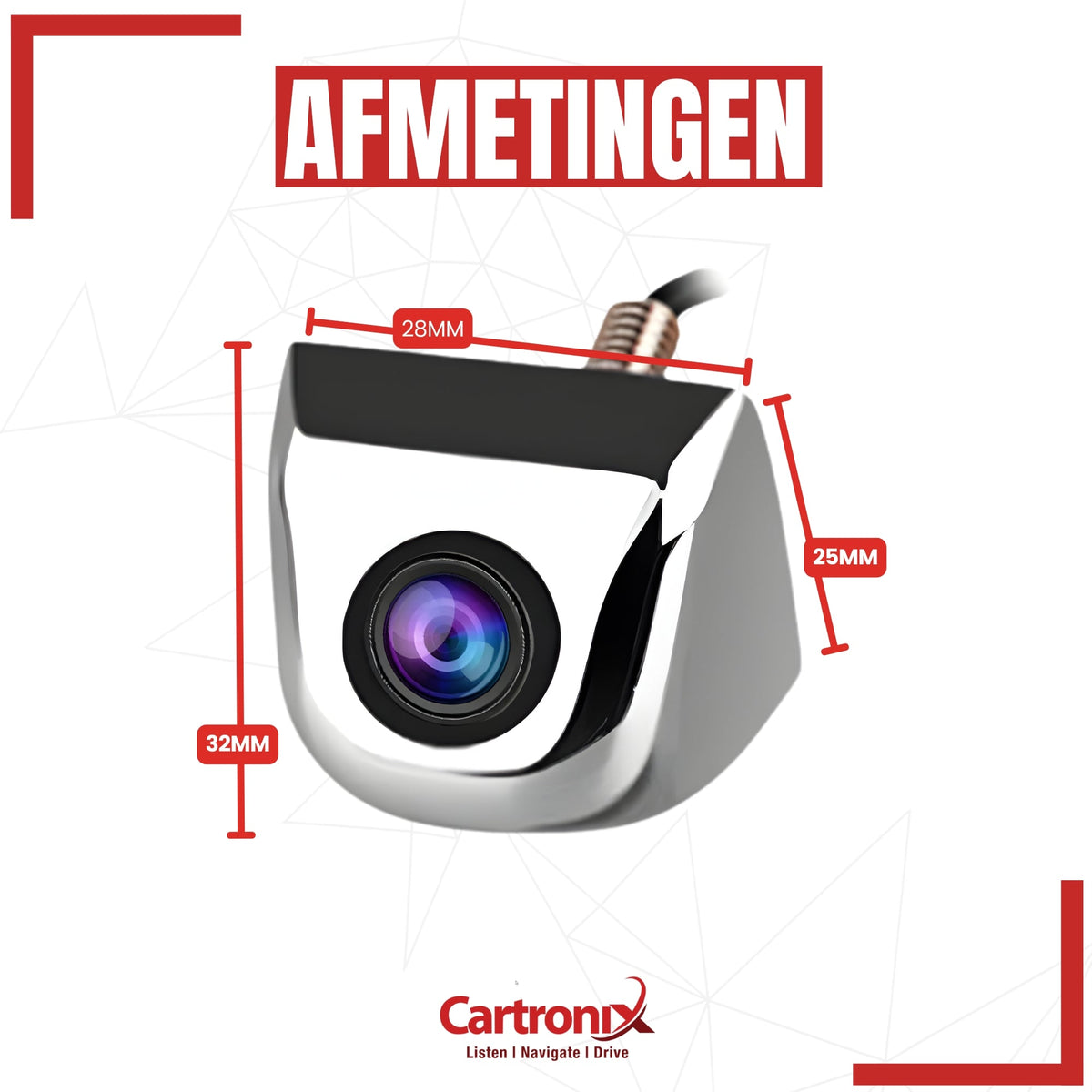 Cartronix RV-365 PRO compacte oem-look opbouwcamera achteruitrijcamera