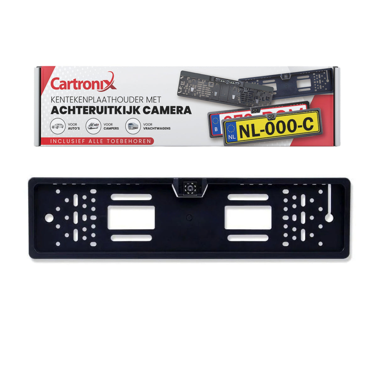 Cartronix RV-410 kentekenplaathouder 520 × 110 mm achteruitrijcamera