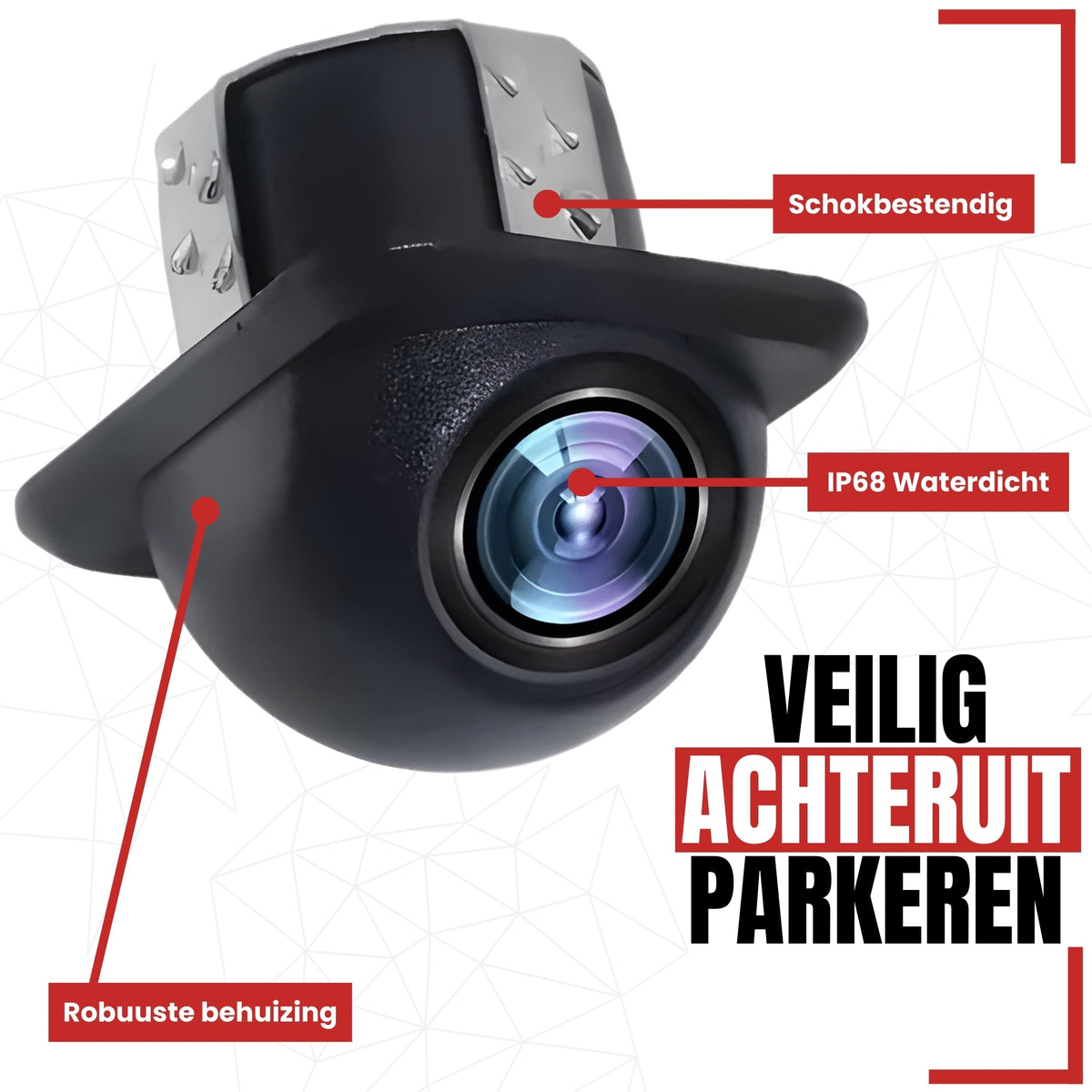 Cartronix RV-380 PRO klik-/boorgatcamera achteruitrijcamera