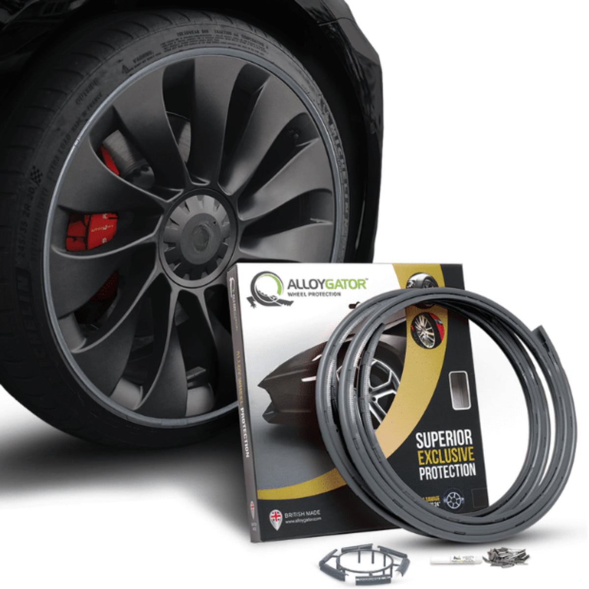 Alloygator Velgbescherming |Grafiet| Stoeprand bescherming | Exclusive (12-24'' inch)