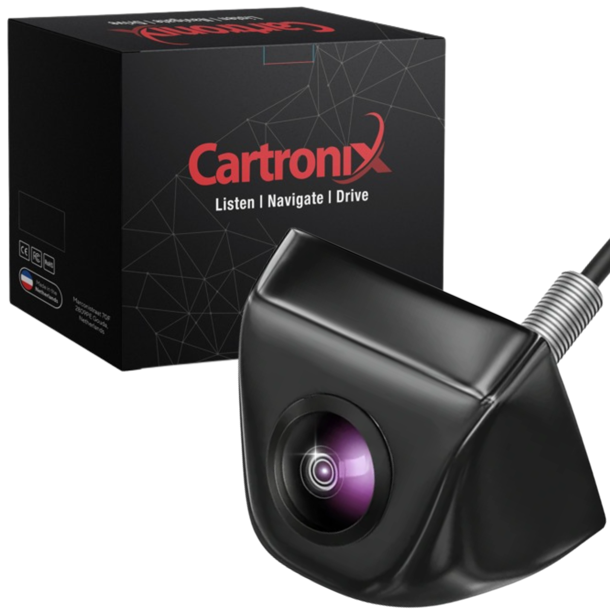 Cartronix RV-350 PRO compacte oem-look opbouwcamera achteruitrijcamera