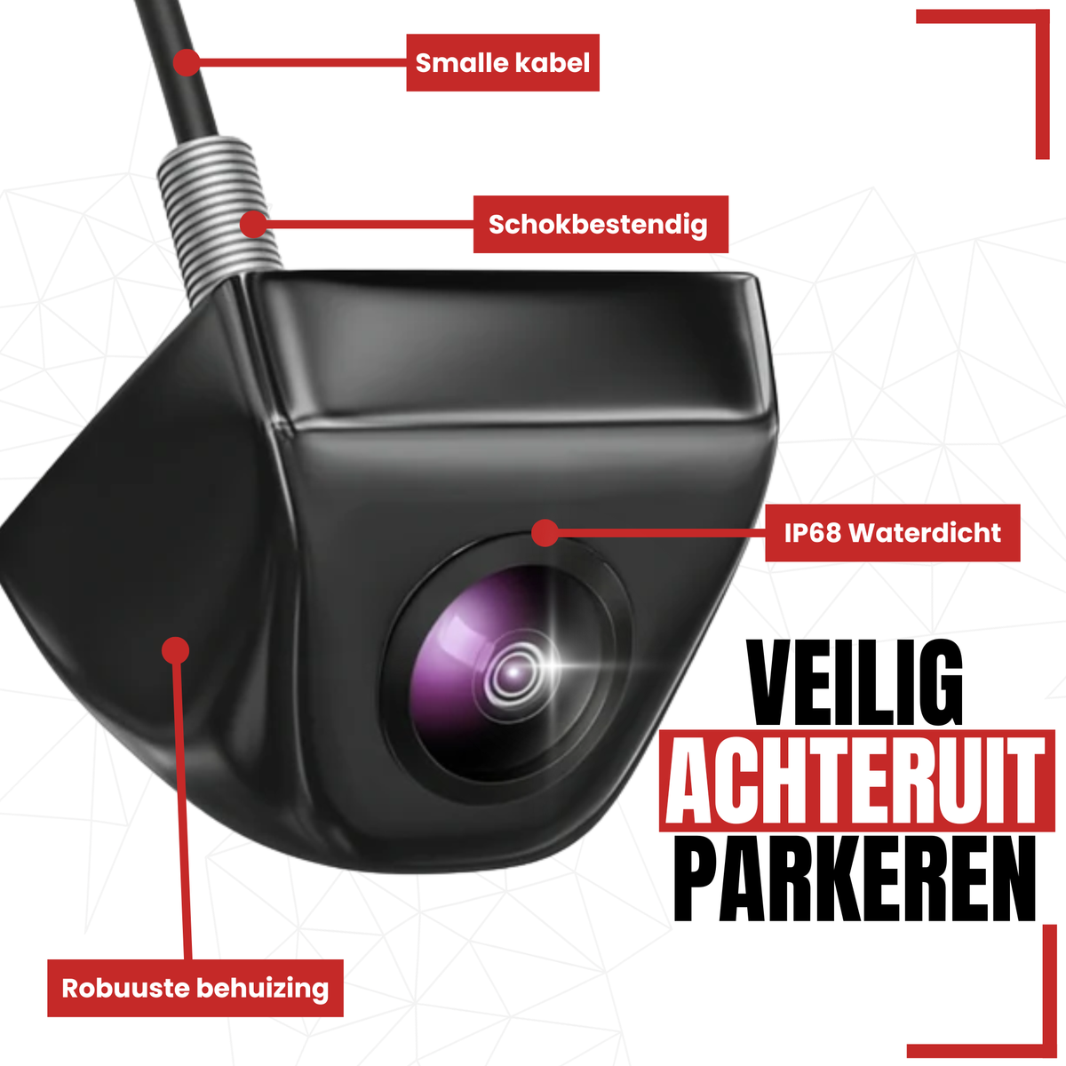 Cartronix RV-350 PRO compacte oem-look opbouwcamera achteruitrijcamera