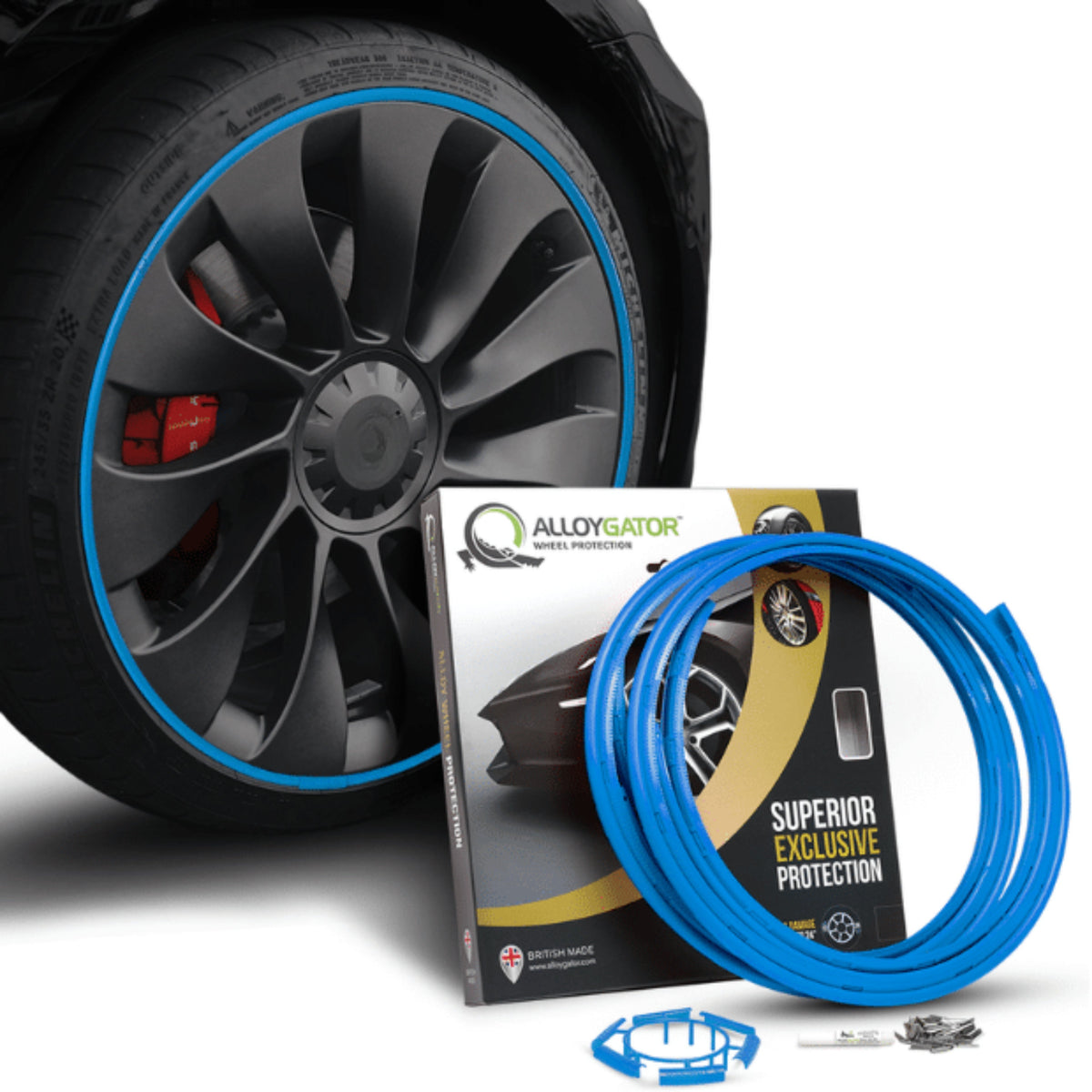 Alloygator Velgbescherming |Licht blauw| Stoeprand bescherming | Exclusive (12-24'' inch)-1