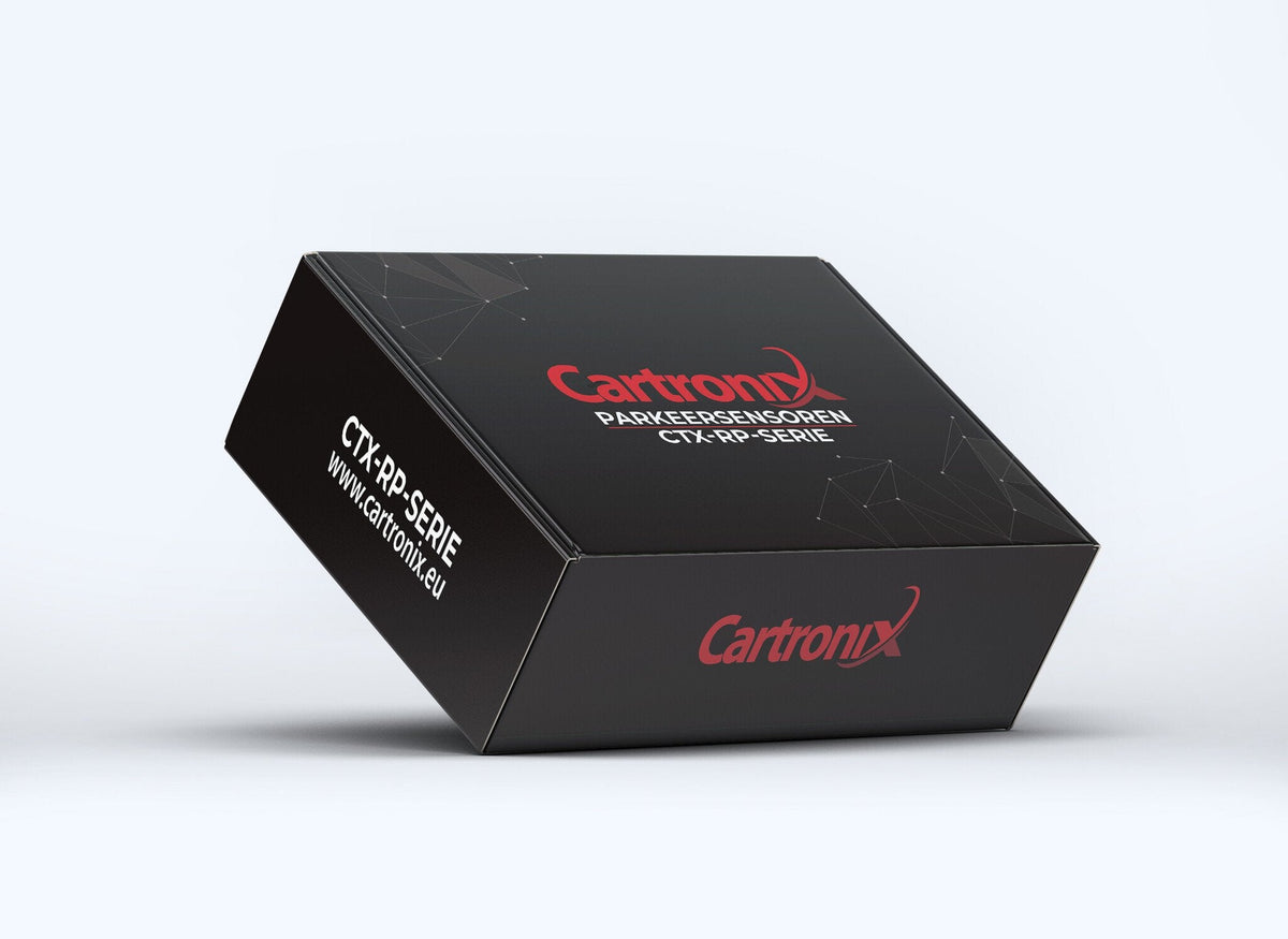 Cartronix parkeersensoren set 4 sensoren Antraciet voor auto camper bestelwagen